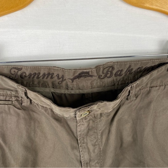 Tommy Bahama Tan/brown/green Cotton Blend Straight Leg Pants size 40” 32” leg - Picture 3 of 8